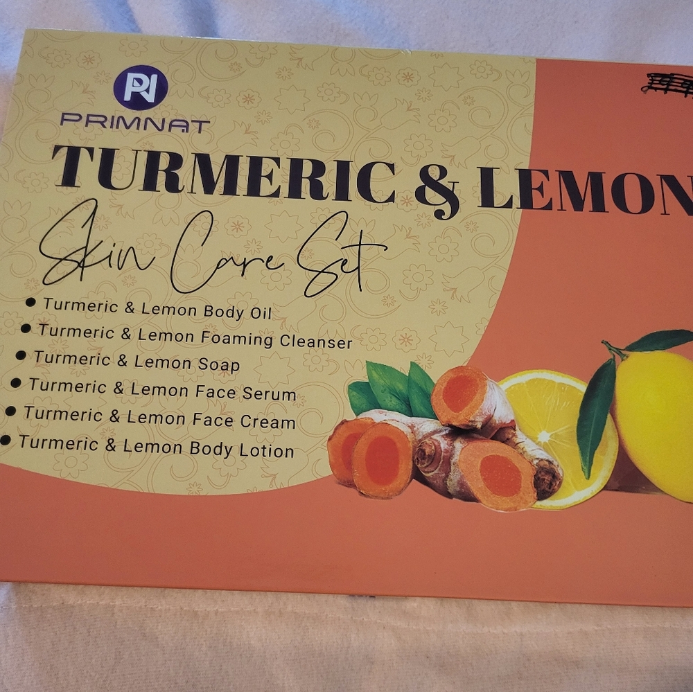 BEAUTY Product Turmeric & Lemon Skin Care Set - Orange